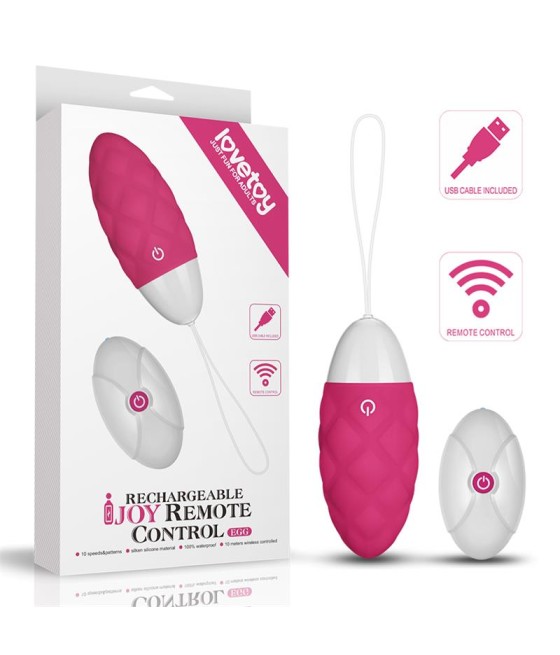 Huevo Vibrador iJoy Control Remoto USB Rosa