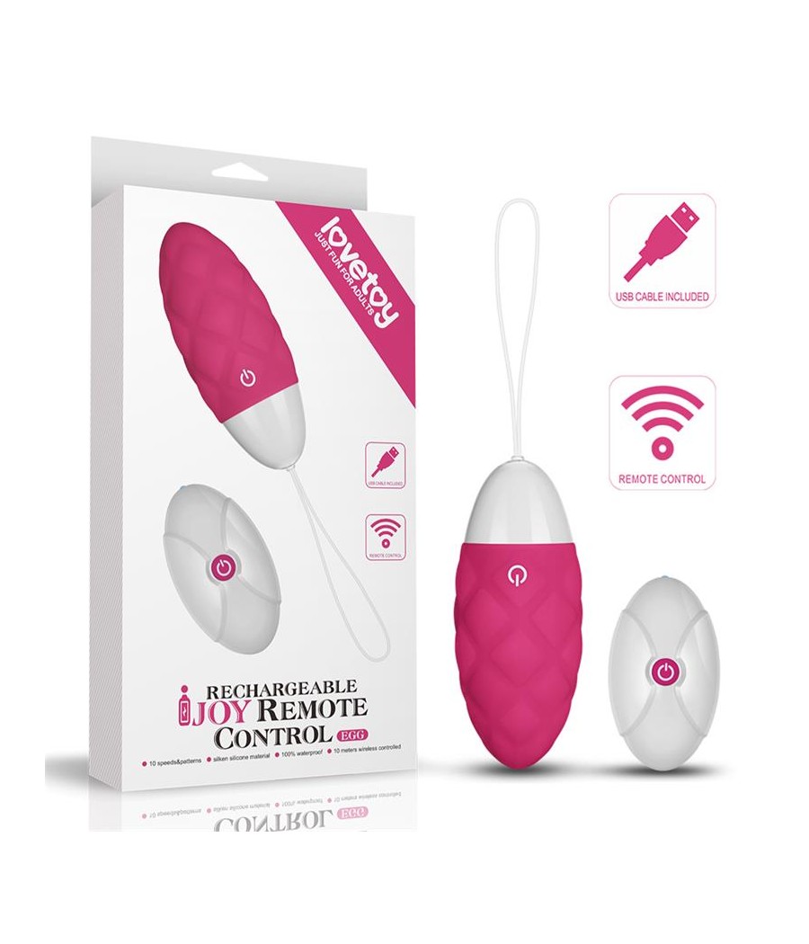 Huevo Vibrador iJoy Control Remoto USB Rosa