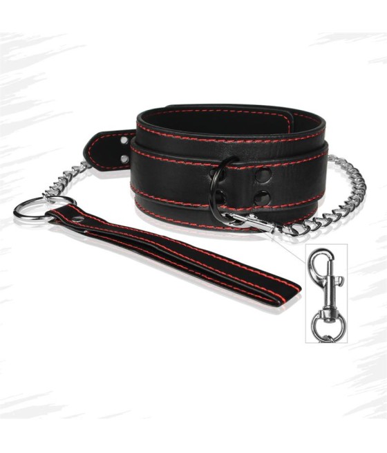 Collar y Correa Bondage Negro