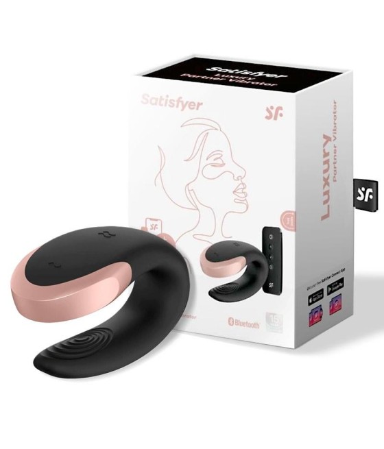 Double Love Luxury Vibrador Para Parejas con App Negro