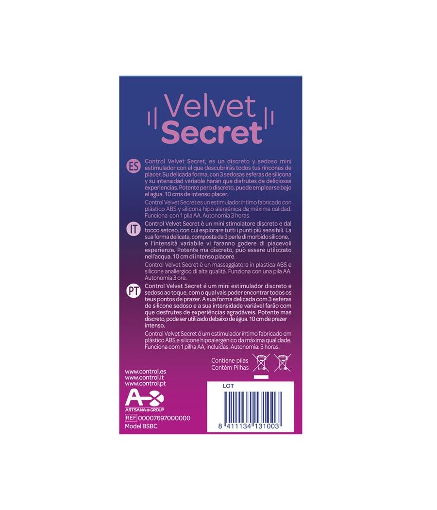 Vibrador Velvet Secret 5 Funciones