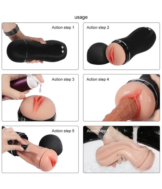 Masturabdor con Vibrador USB Tiny Man