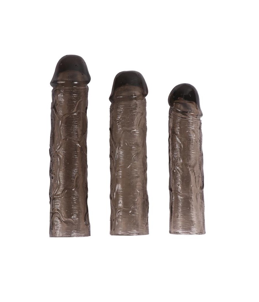 Pack 3 Fundas para el Pene Alex Color Negro