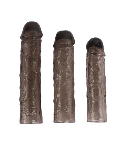 Pack 3 Fundas para el Pene Alex Color Negro