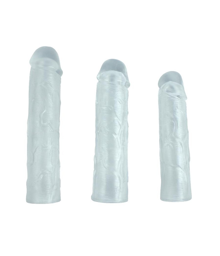 Pack 3 Fundas para el Pene Alex Transparentes