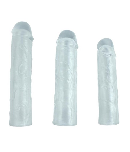 Pack 3 Fundas para el Pene Alex Transparentes