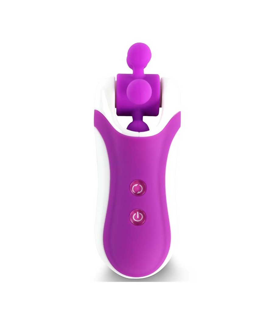 Clitella Estimulador Sexo Oral con Accesorios Purpura