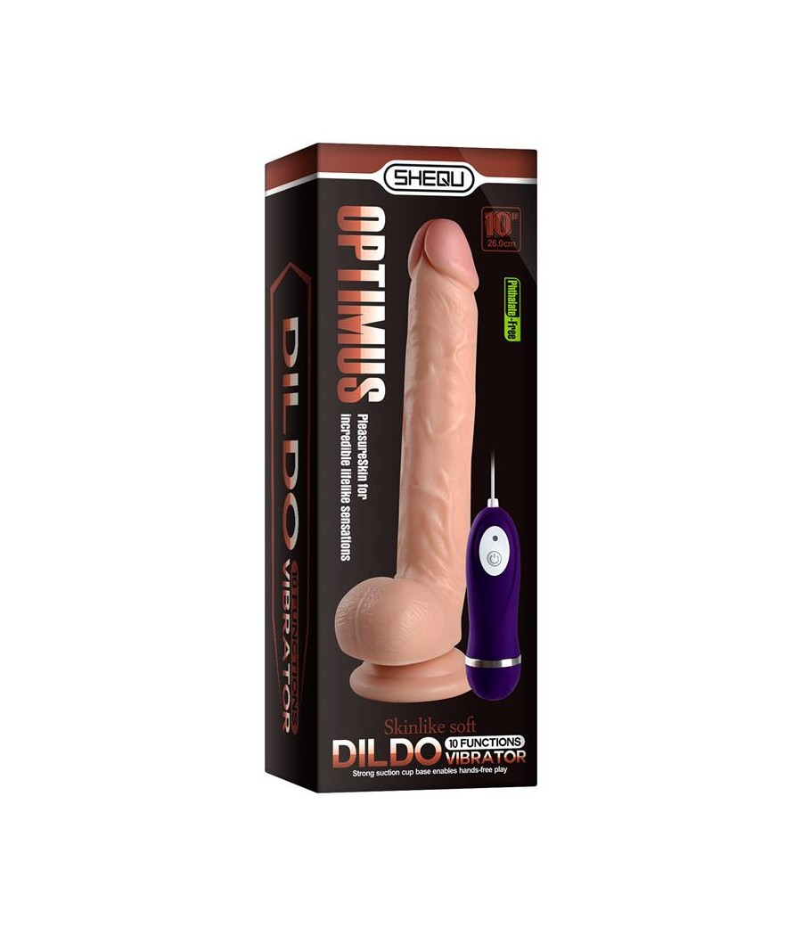 Vibrador Realista Control Remoto Optimus 28 cm