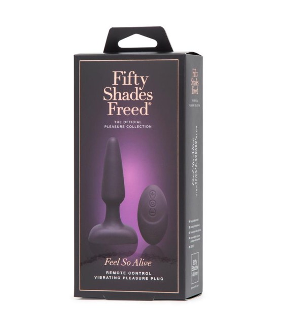 Feel So Alive Plug Anal con Vibrador Control Remoto Recargable USB