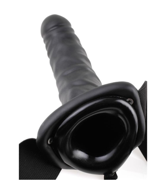 Fetish Fantasy Series Arnes Vibrador Hueco de 20 cm Negro