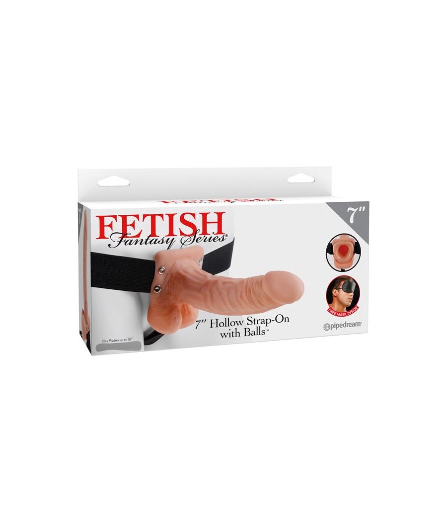 Fetish Fantasy Series Arnes con Hueco y Testiculos de 177 cm Color Natural