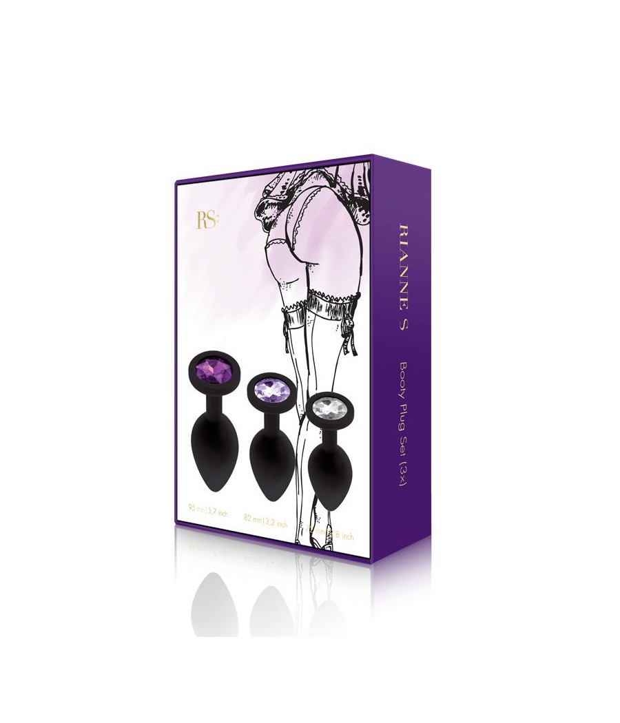 Rs Soiree Set de 3 Plug Anales Negros