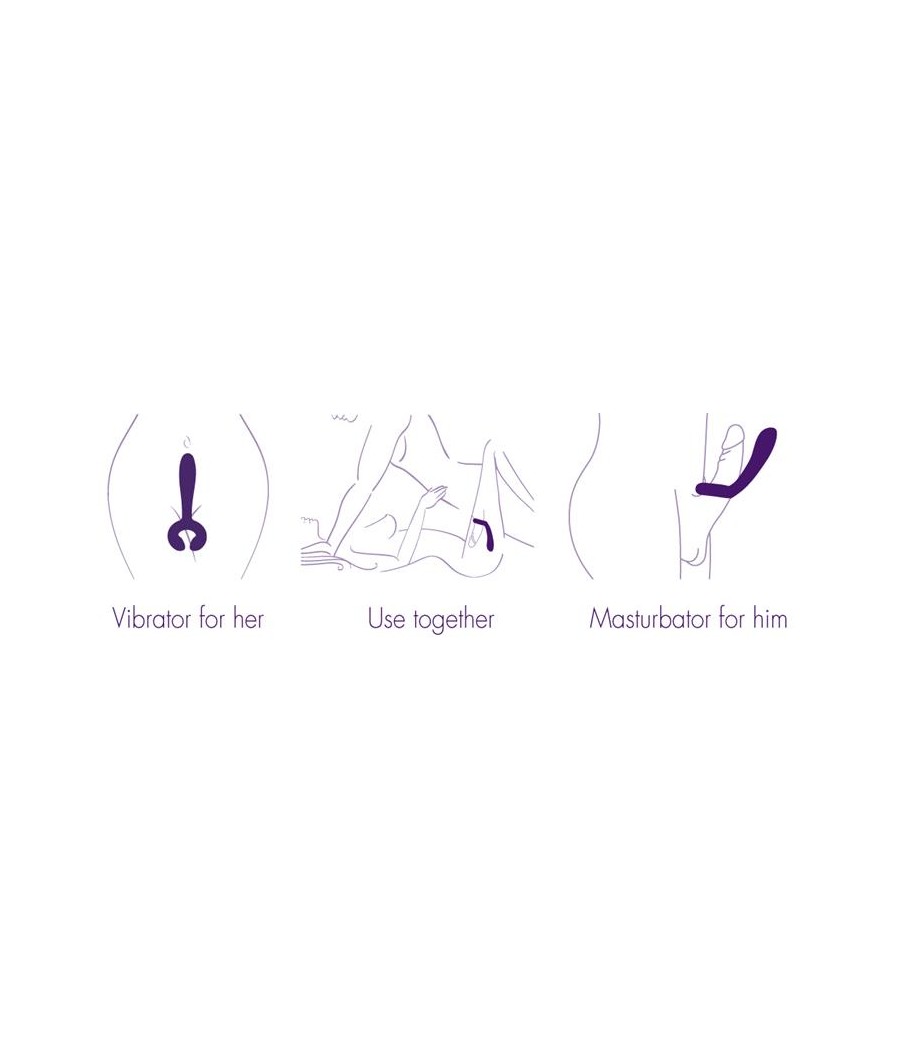 Rs Icons Vibrador para Parejas Duo Purpura