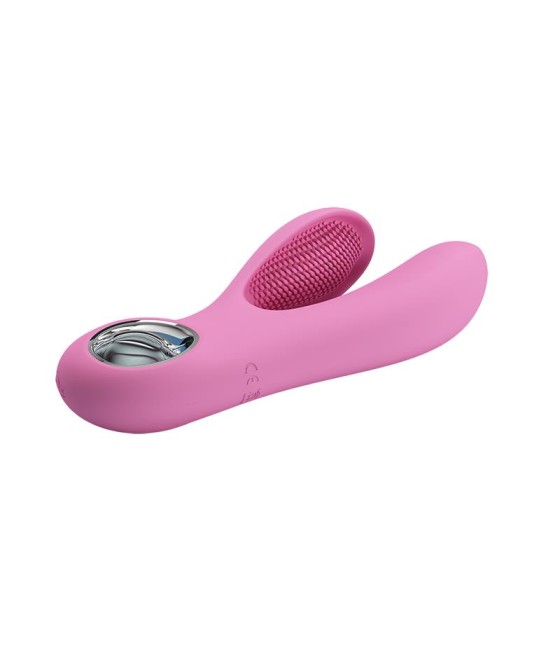 Vibrador Canrol USB Silicona Rosa Suave