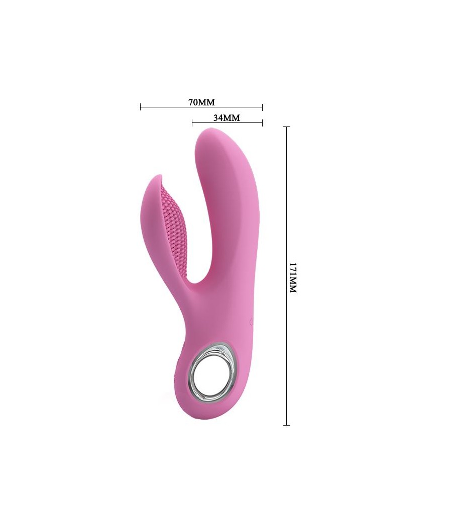 Vibrador Canrol USB Silicona Rosa Suave