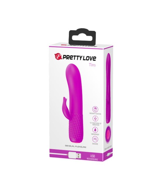 Vibrador Tim USB Silicona Purpura