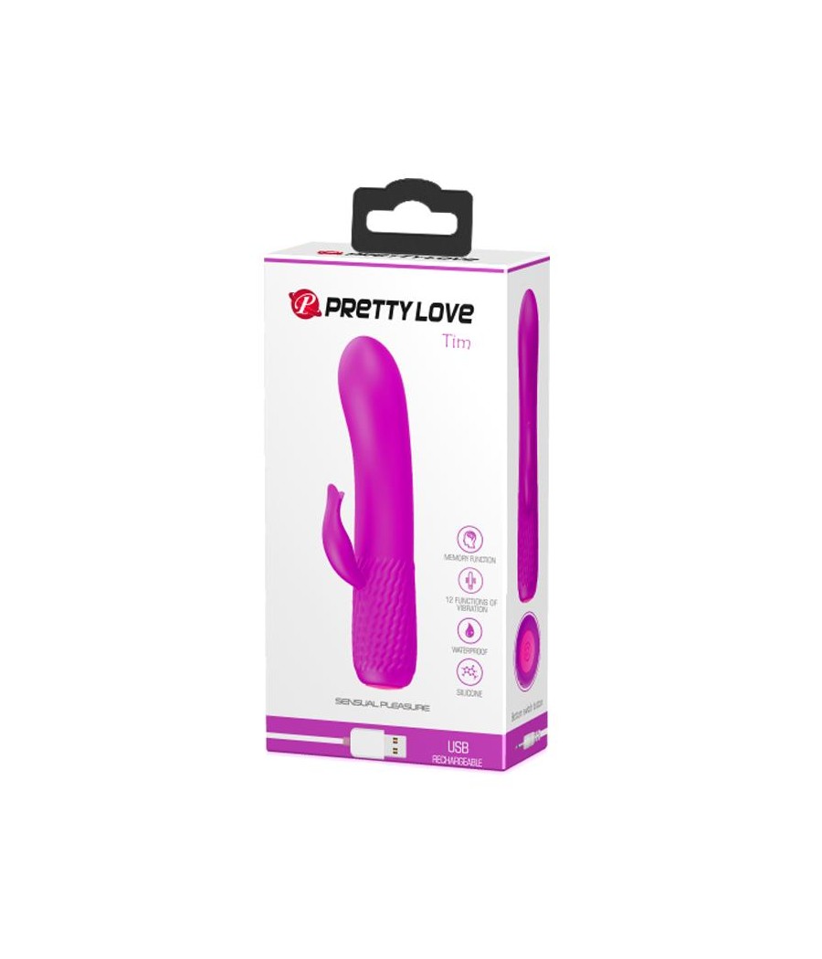 Vibrador Tim USB Silicona Purpura