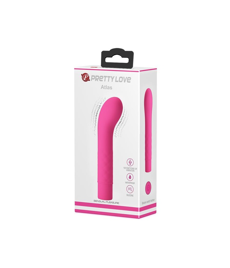 Vibrador Atlas Silicona Rosa