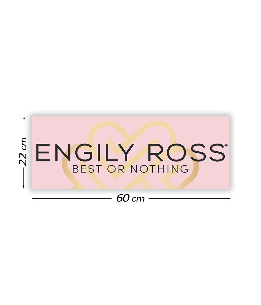 Cartel Promocional Engily Ross 60 cm x 22 cm