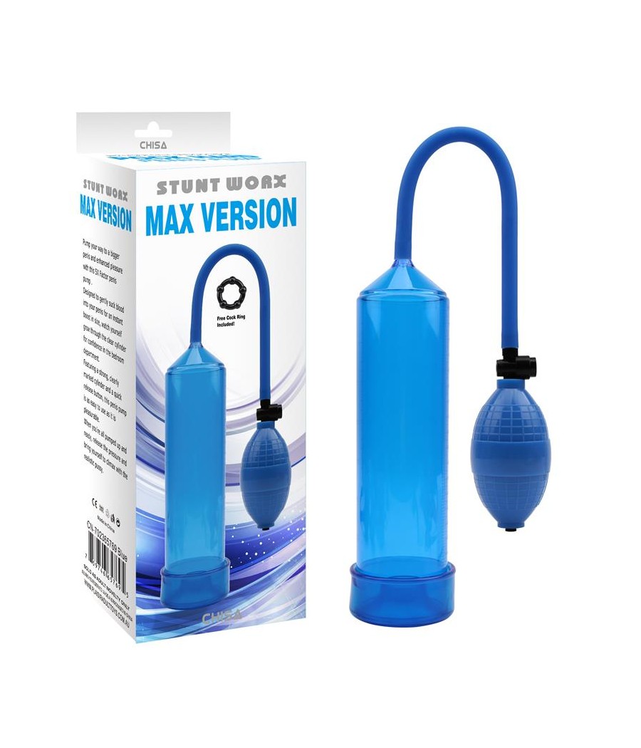 Bomba de Succion para el Pene MAX Version Azul