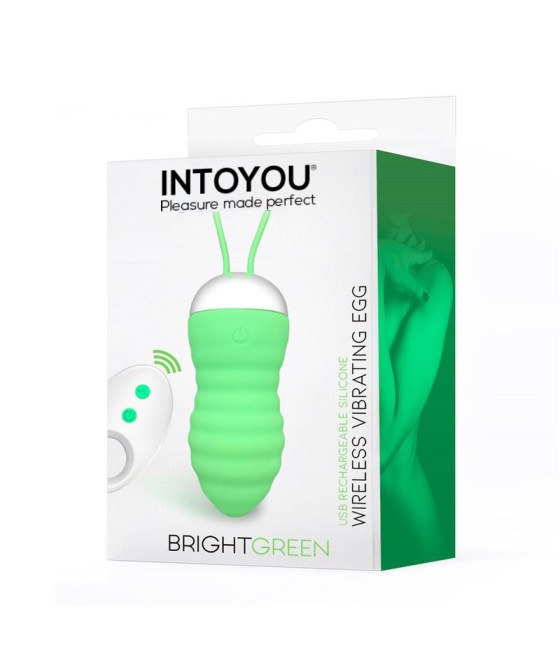 Brightgreen Huevo Vibrador Control Remoto USB Silicona