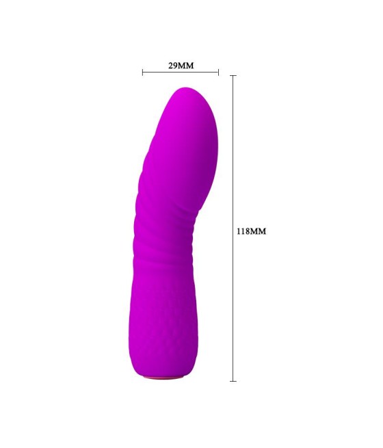 Vibrador Abner USB Silicona Purpura