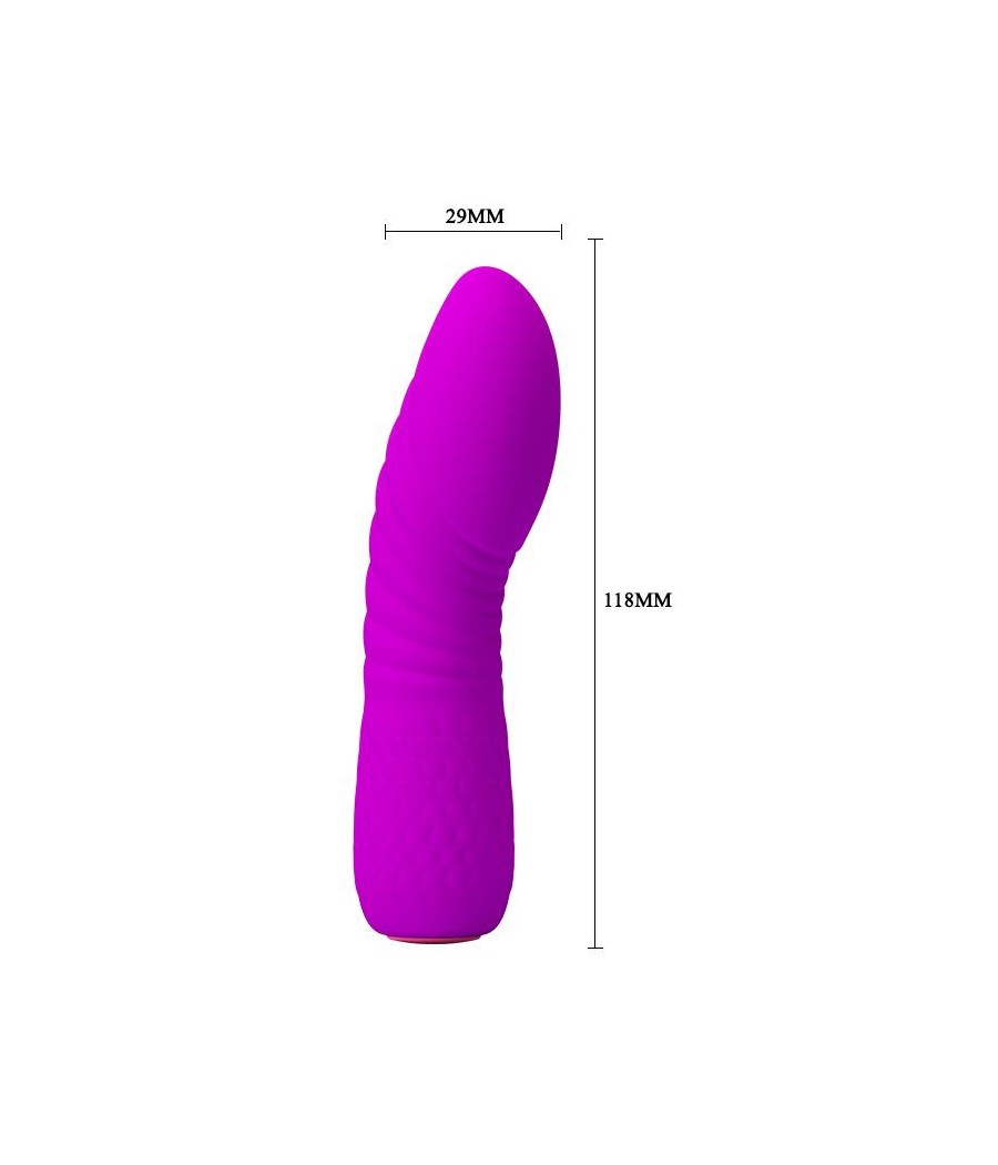 Vibrador Abner USB Silicona Purpura