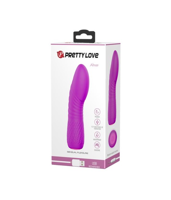 Vibrador Abner USB Silicona Purpura