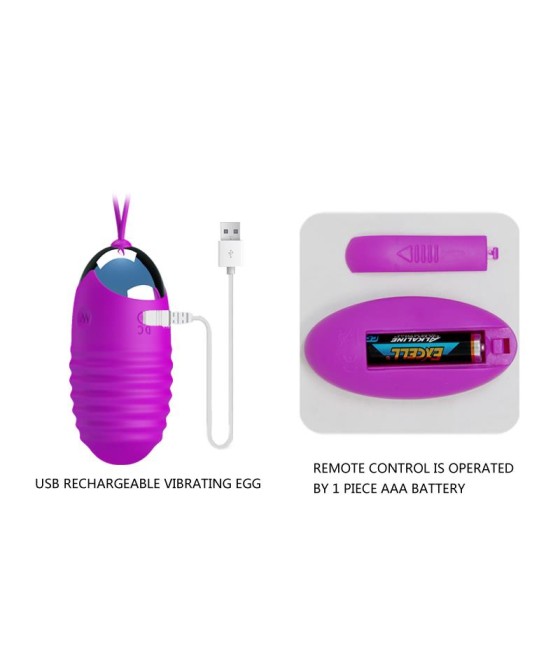 Huevo Vibrador Jessica USB Purpura