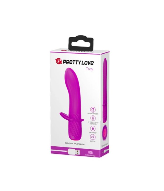 Vibrador Troy USB Silicone Purpura