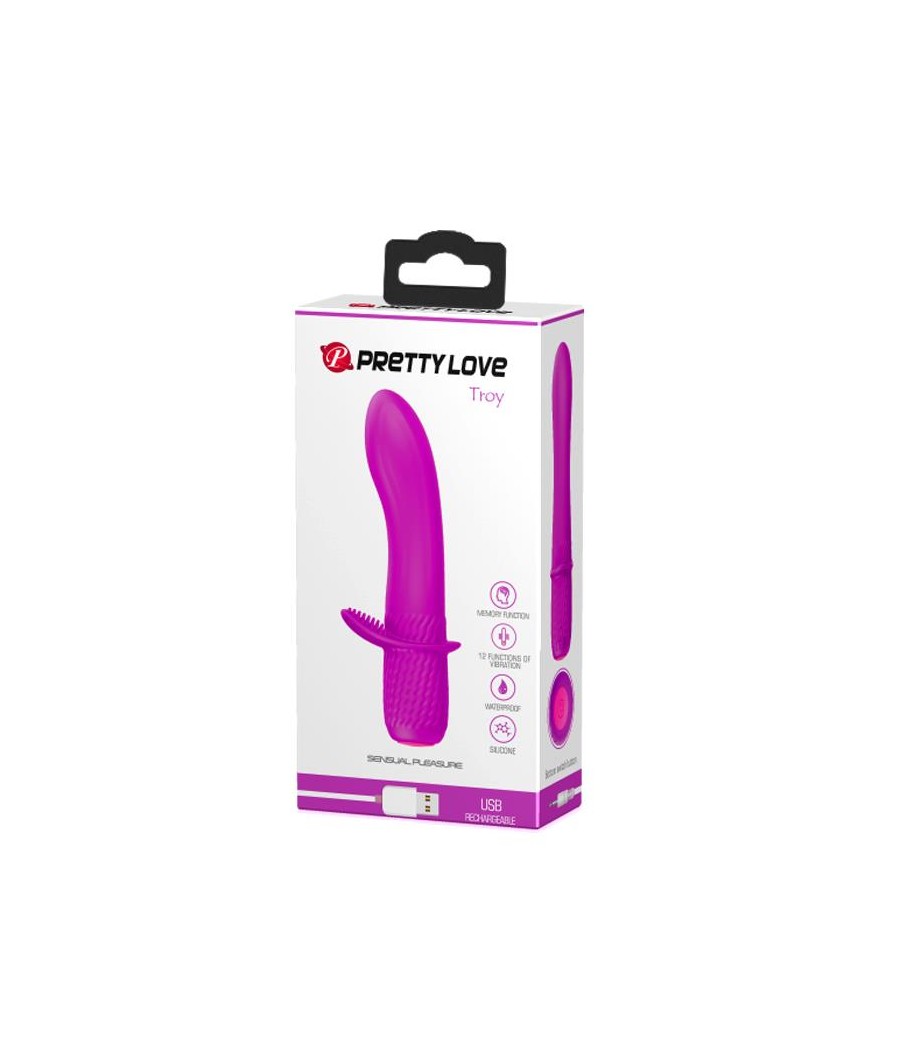 Vibrador Troy USB Silicone Purpura