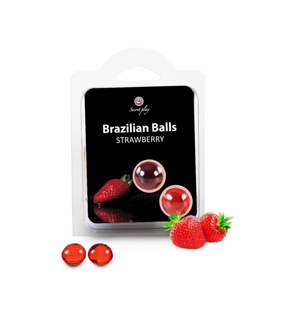 Secret Play Set 2 Brazilian Balls Aroma Fresa