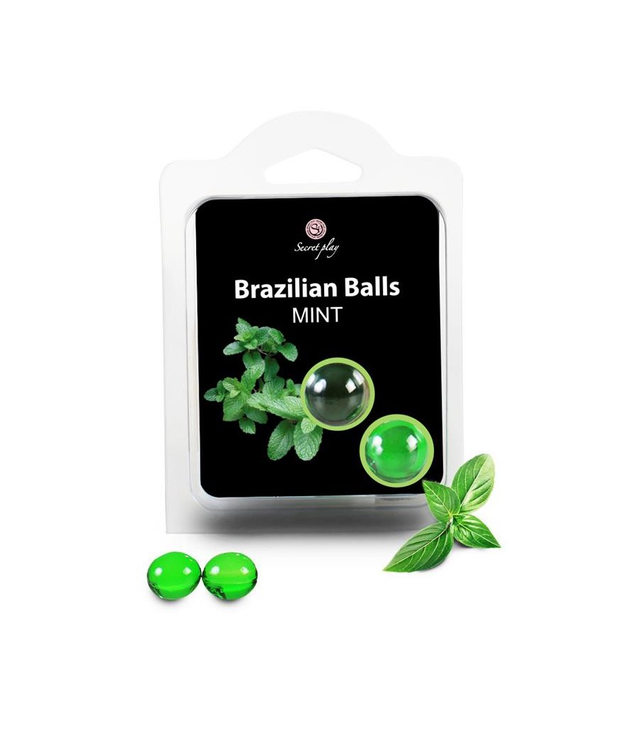 Secret Play Set 2 Brazilian Balls Aroma Menta