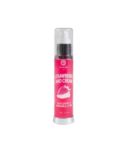 Secret Play Lubricante Efecto Calor Fresas con Nata 50 ml