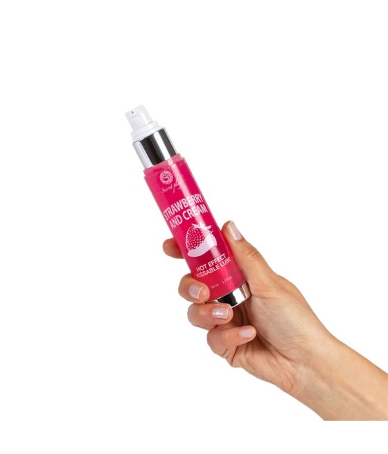 Secret Play Lubricante Efecto Calor Fresas con Nata 50 ml