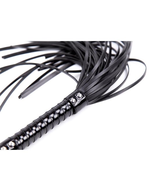 Flogger con Mango Brillante 44 cm Negro