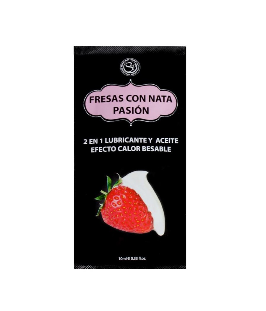 Secret Play Pack 12 Monodosis Lubricante Fresas con Nata