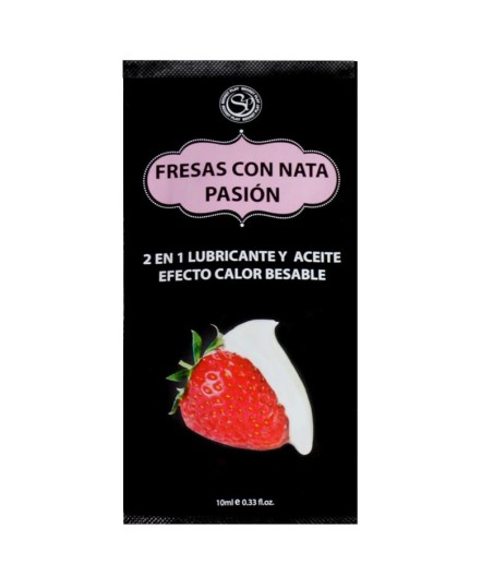 Secret Play Pack 12 Monodosis Lubricante Fresas con Nata