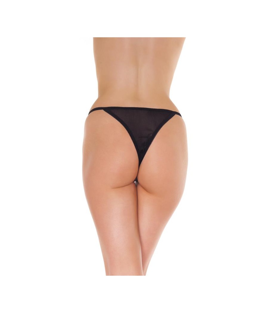 Rimba Amorable Tanga Abierto Color Negro Talla unica