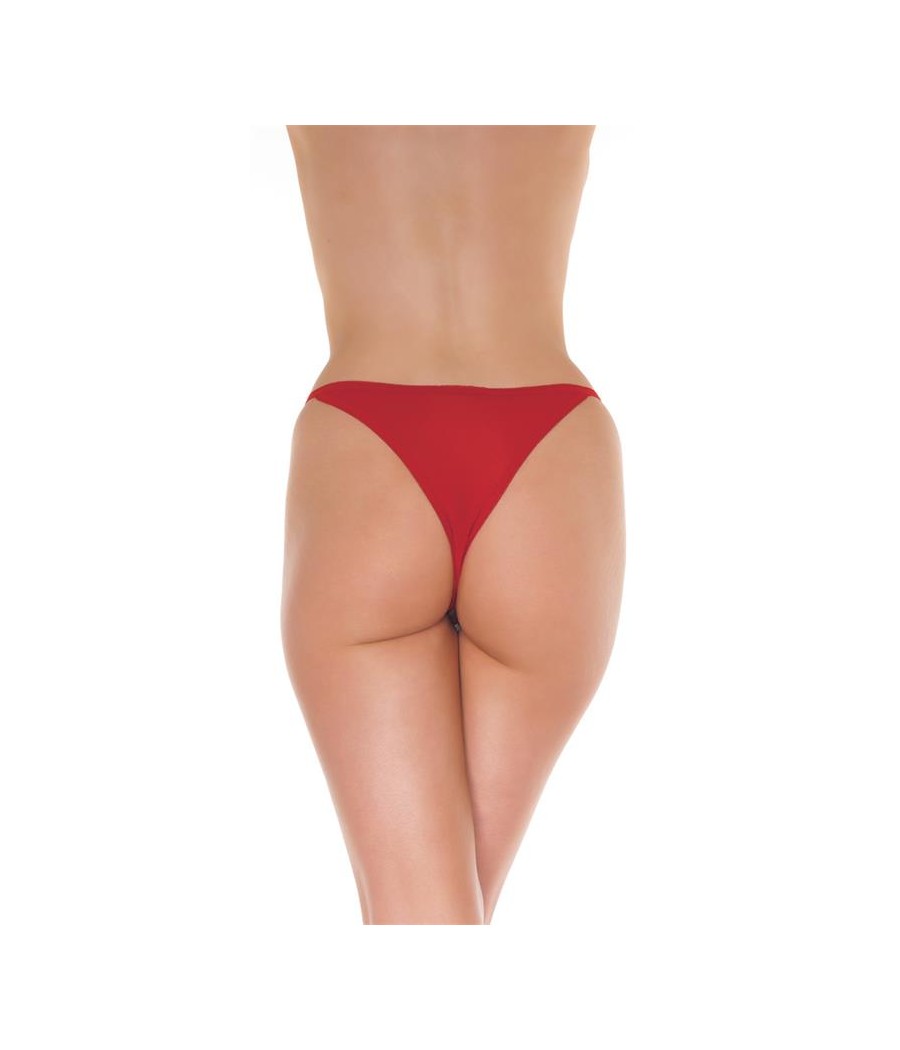 Rimba Amorable Tanga Abierto Color Rojo Talla unica