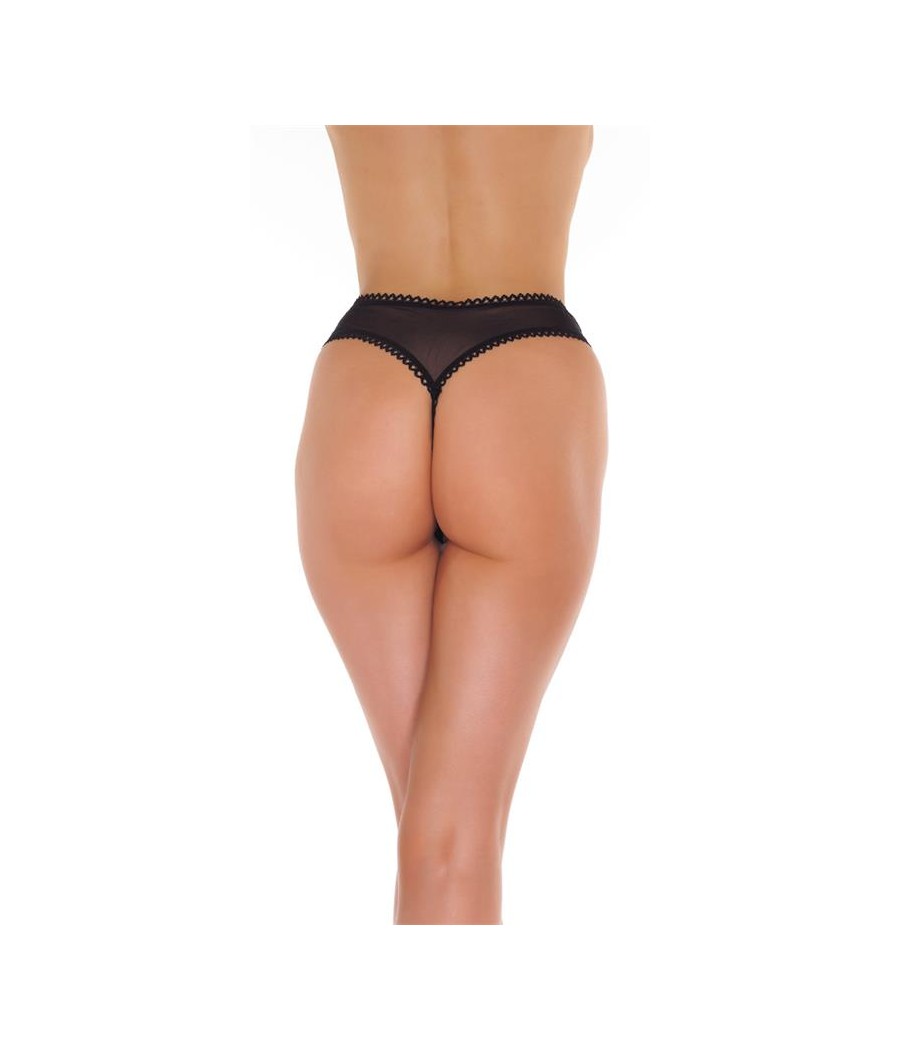 Rimba Amorable Tanga Abierto Color Negro Talla unica