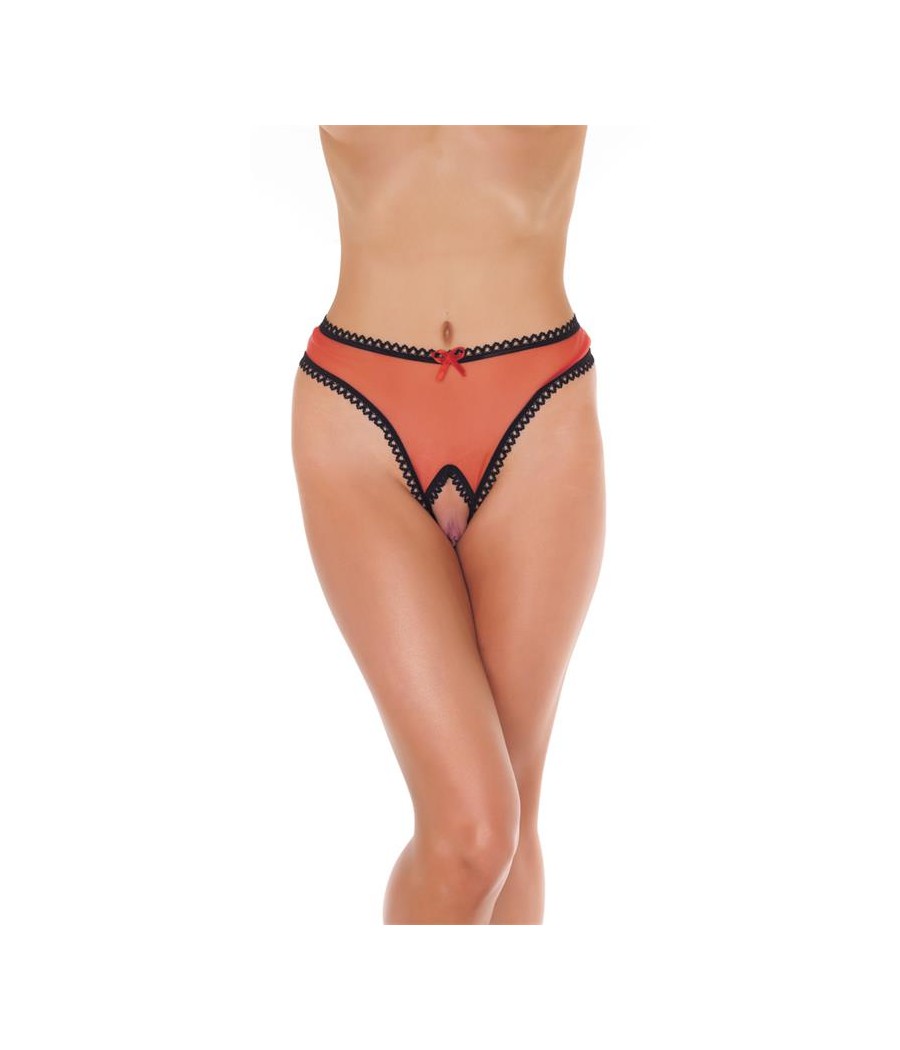 Rimba Amorable Tanga Abierto Color Rojo Talla unica