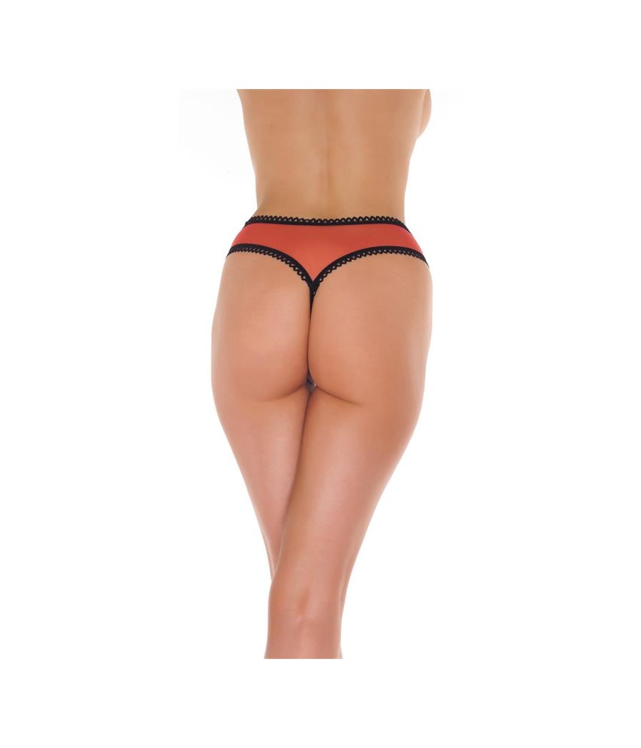 Rimba Amorable Tanga Abierto Color Rojo Talla unica