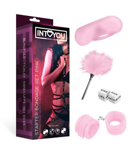 Kit de Bondage para Principiantes Starters 4 Piezas Rosa