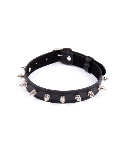 Collar con Pinchos Ajustable 43 cm Negro