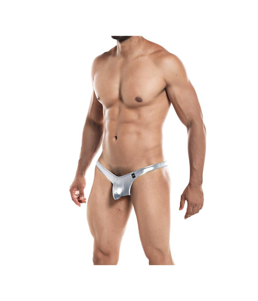 Tanga con Push Up Provocative Plateado Skai