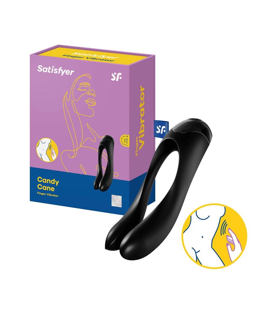 Vibrador Candy Cane Negro