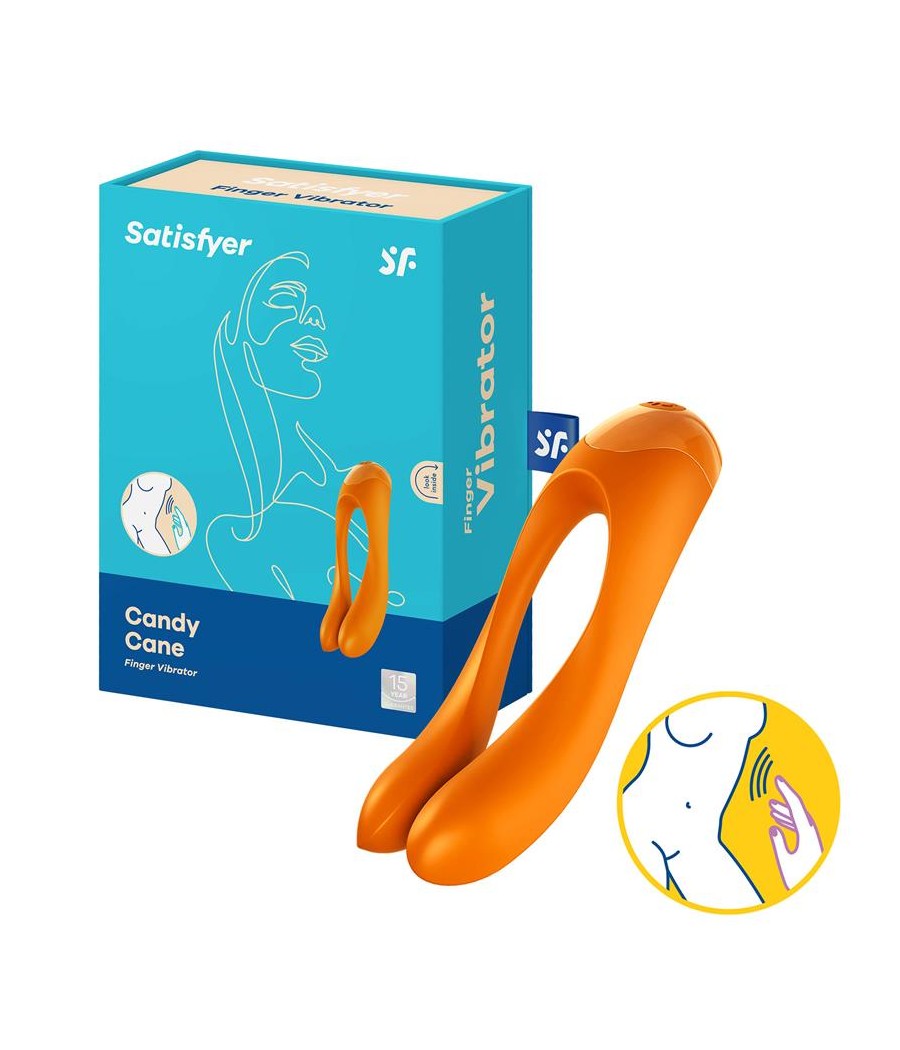 Vibrador Candy Cane Naranja