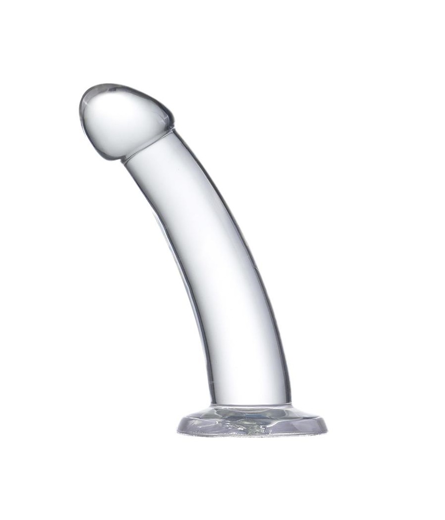 Dildo Curvado Material Cristalino 16 cm