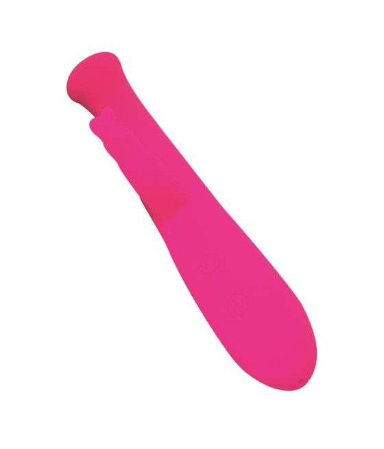 Cotton Vibrador Punto G y Conejito USB Silicona Fuchsia